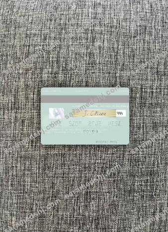 Italy Intesa Sanpaolo visa debit card photolook back